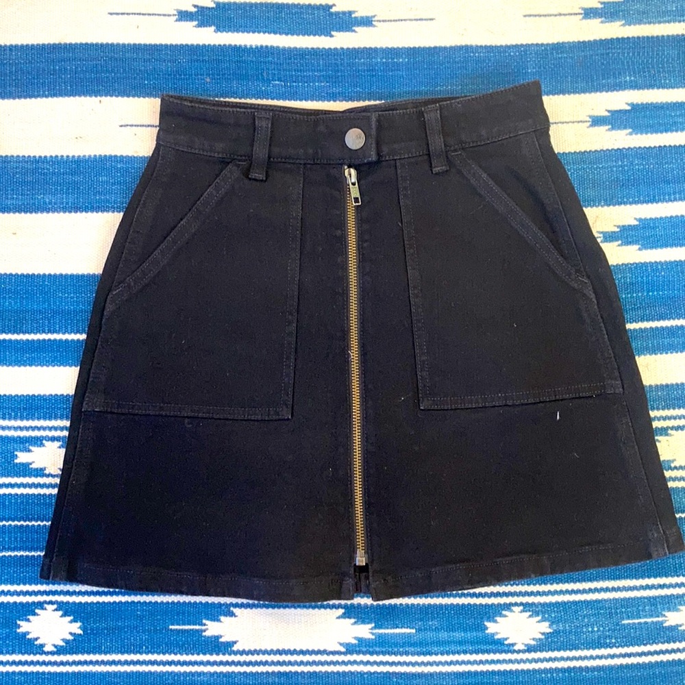 Madewell zip up skirt